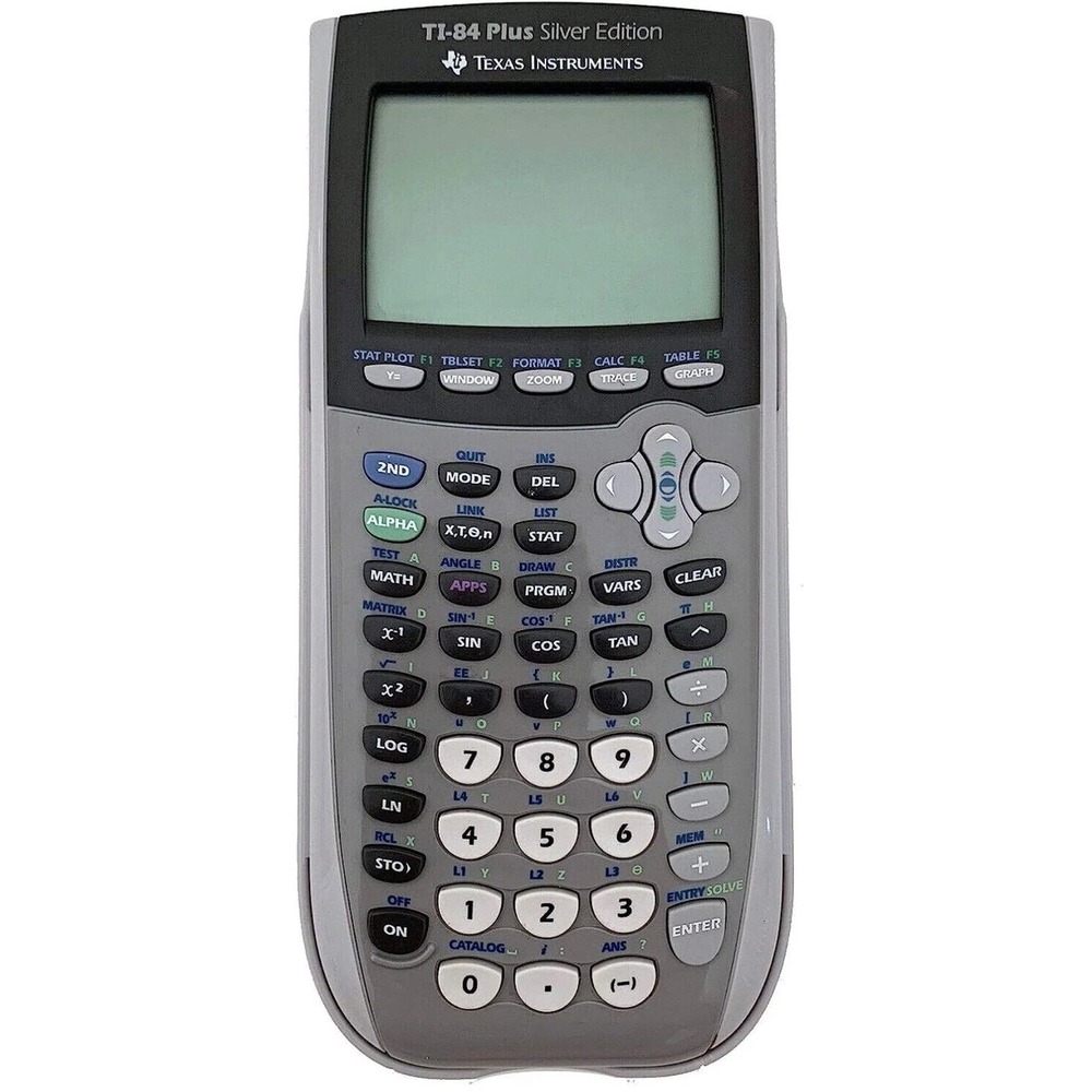 Texas Instruments TI-84 Plus Silver Edition Graphing Calculator Gray Tested